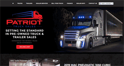 Desktop Screenshot of patriottrucksales.com