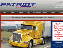 Tablet Screenshot of patriottrucksales.net